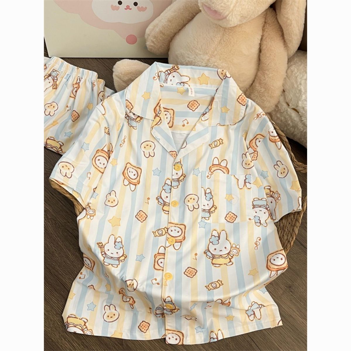 Summer Away Clothing - Licencjonowany zestaw piżamowy z krótkim rękawem,