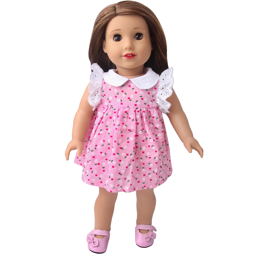 Summer Away Clothing - Letnia Nowa Sukienka dla Lalek 18-calowych,