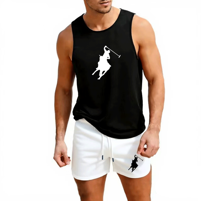 Summer Clothing Mens - Męski letni zestaw: kamizelka i szorty,