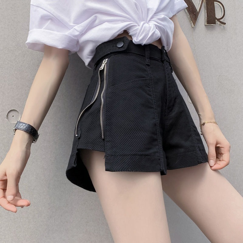 Summer Clothing Design - Damskie jeansowe szorty proste, dżinsowe krótkie