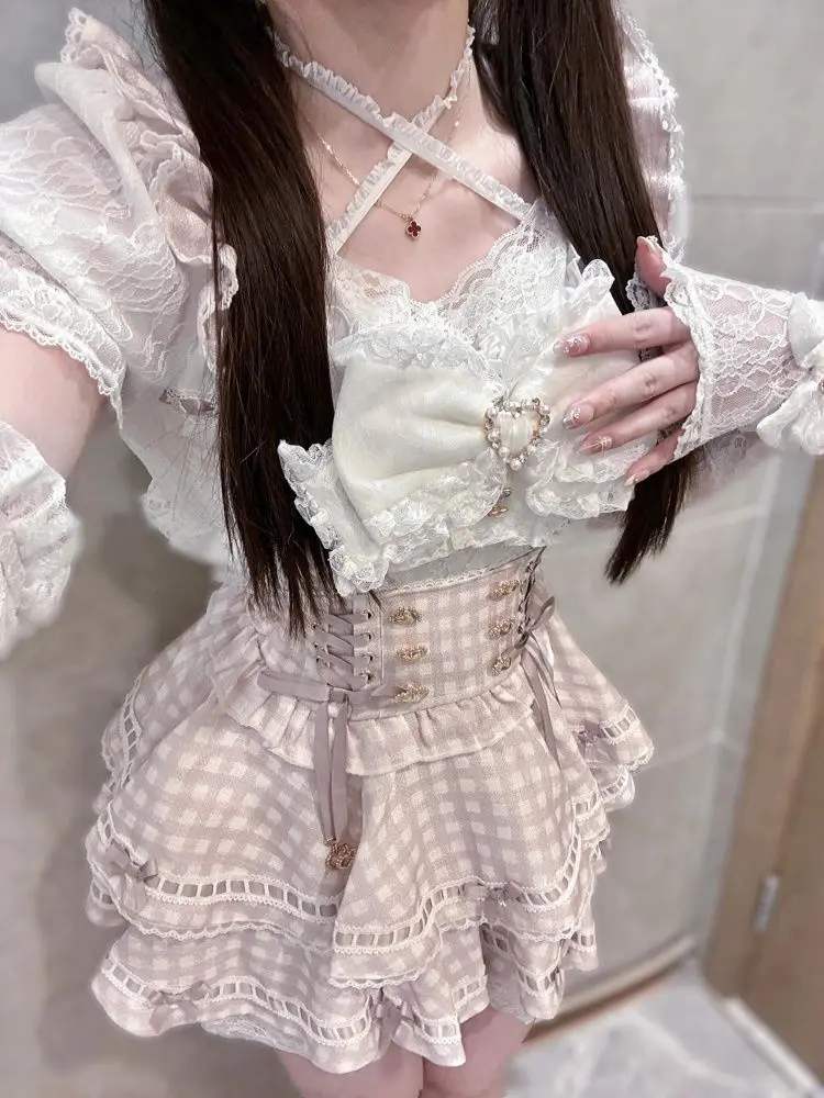 Summer Japanese Clothing - Summer Japanese Gothic Y2k Lolita Bow