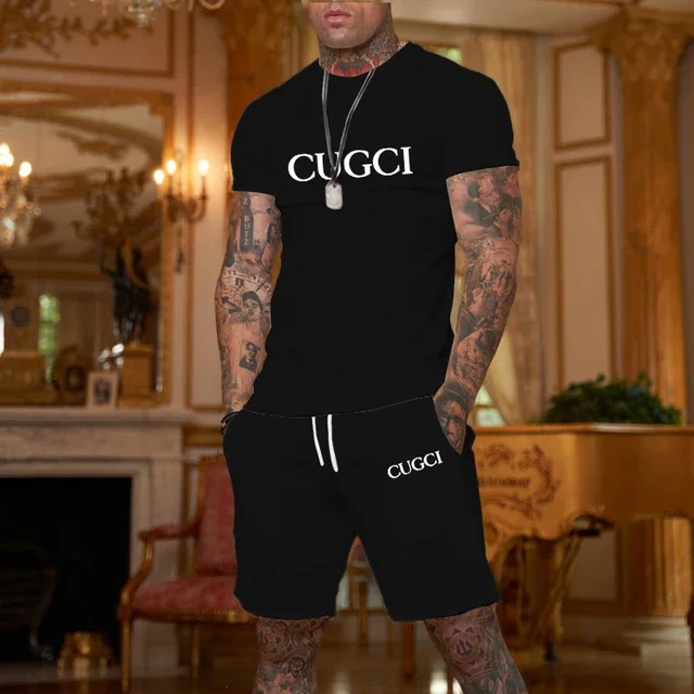 Summer Clothing Essentials Men - Letni zestaw męski: T-shirt i szorty,