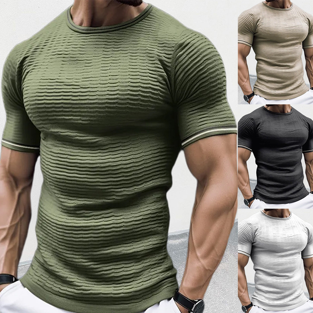 Crew Clothing Summer Jacket - Nowy męski sweter dzianinowy z okrągłym