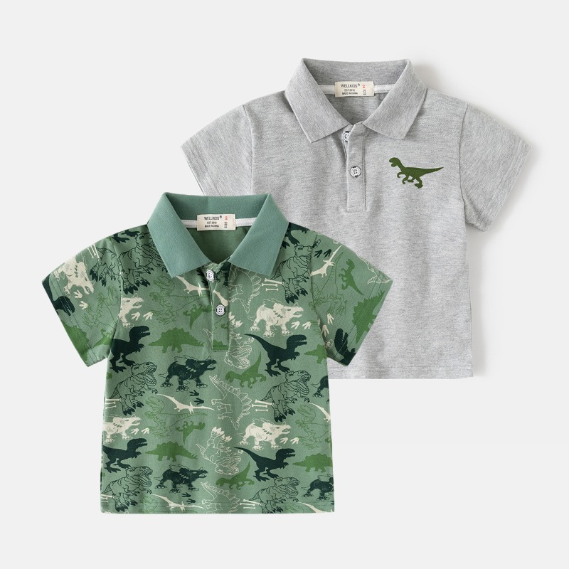 Summer Clothing Toddler - Chłopięca letnia koszulka polo z krótkim