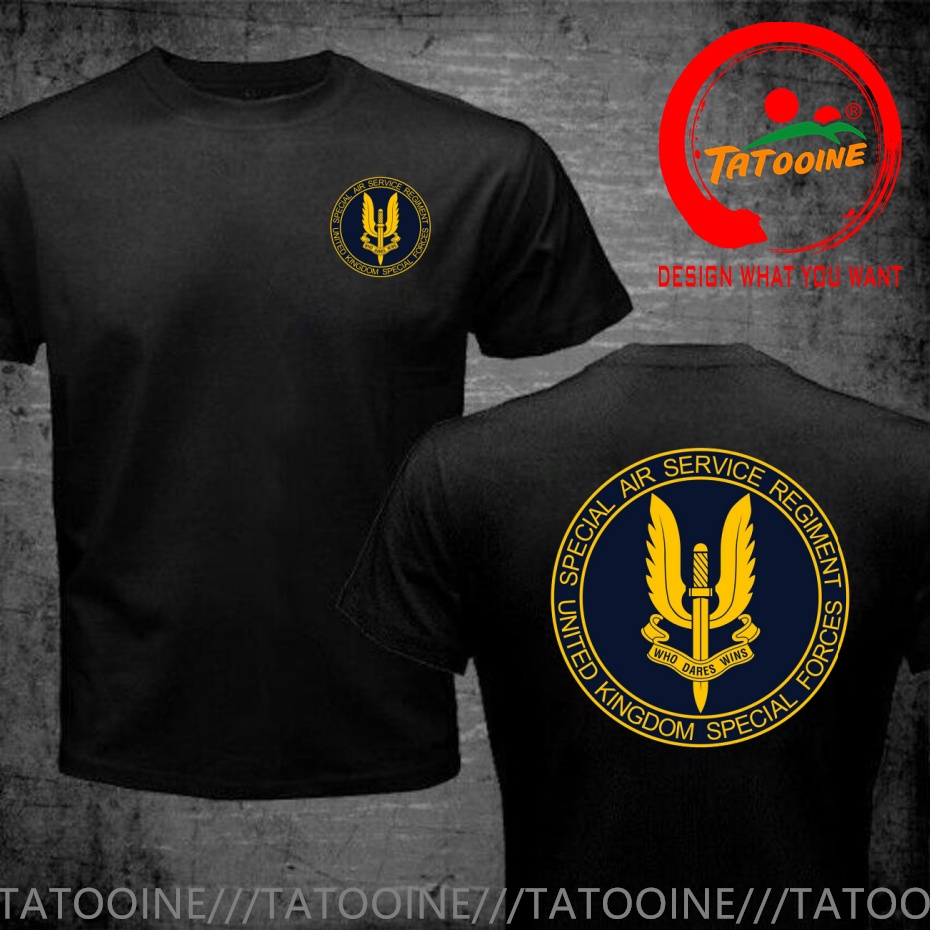 Summer Clothing Uk Men - Zabawny wzór Brytyjskiej Służby Powietrznej SAS
