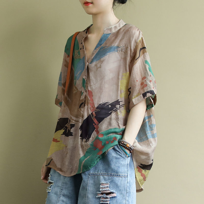 Summer Linen Clothing For Women - Chińska odzież damska w stylu Vintage