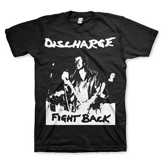 Summer Clothing Uk Men - Koszulka Uk Discharge Hear Nothing See