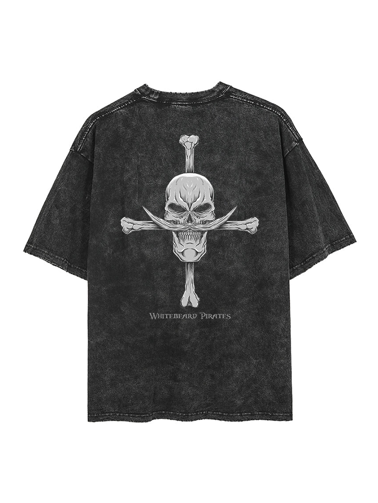 Summer Away Clothing - Koszulka męska z grafiką Piratów Białego