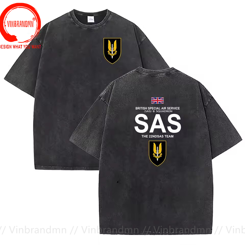 Summer Clothing Uk Men - Koszulka męska vintage z bawełny, efekt