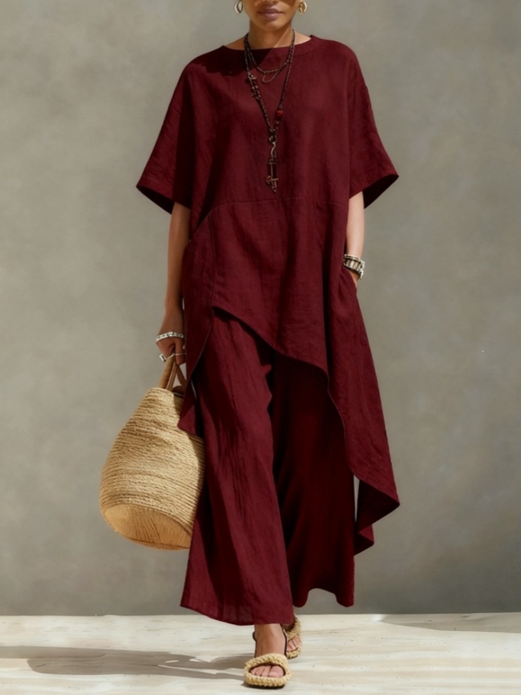 Damskie komplety spodni z bawe – Summer Linen Clothing For Women recenzja i cena