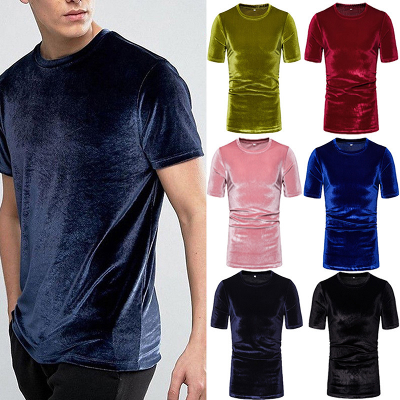 Męska aksamitna koszulka z kró – Summer Clothing Colors 2026 recenzja i cena