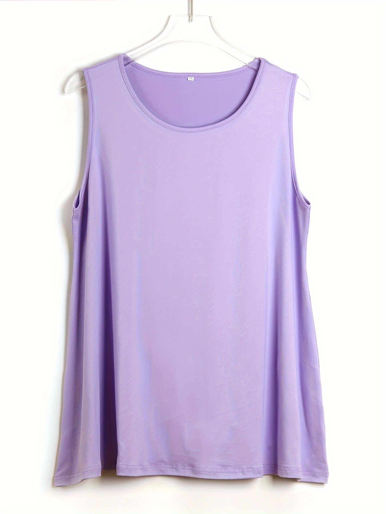 Plus Size Simple Solid Tank To – Summer Clothing Plus Size Women recenzja i cena