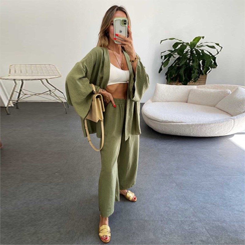 Lniany kombinezon damski z ręk – Summer Linen Clothing For Women recenzja i cena