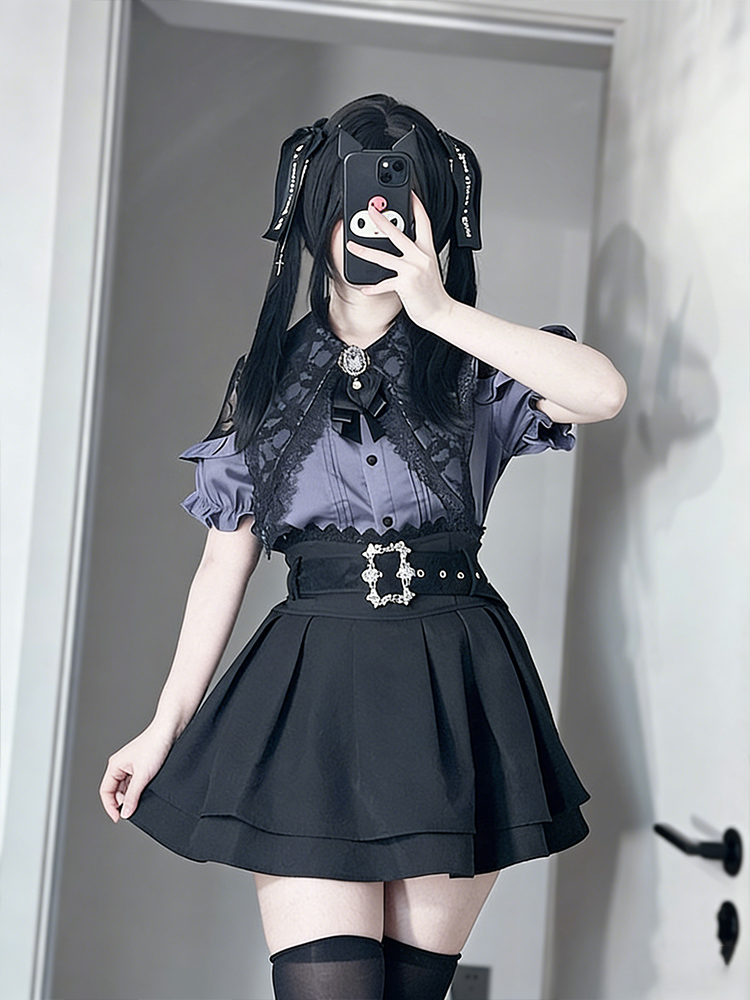 Gotycka koszula z odkrytymi ra – Summer Goth Clothing recenzja i cena