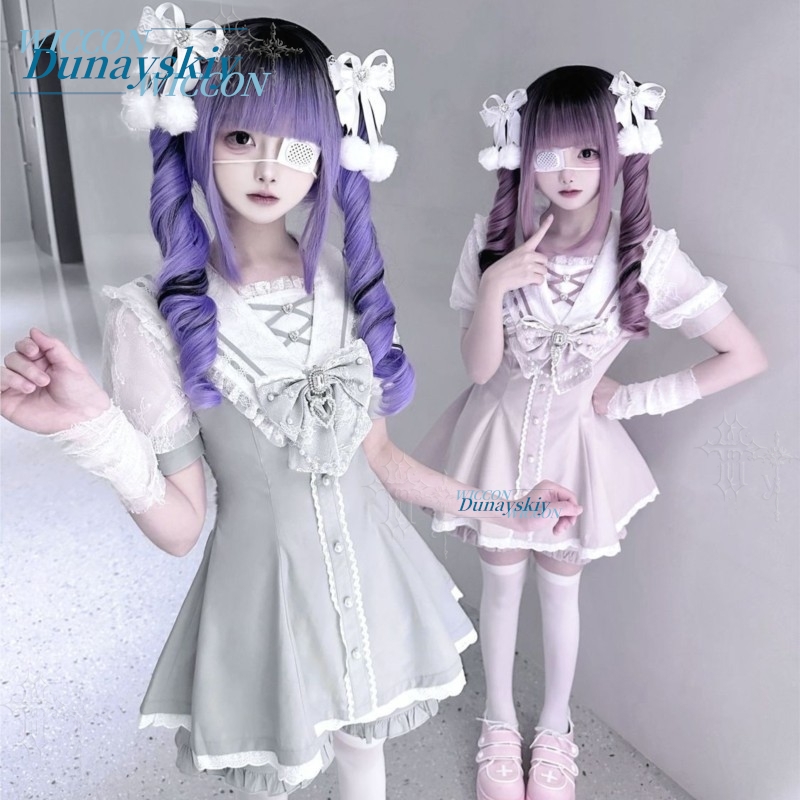 Zestaw Sukienki z Kołnierzykie – Summer Japanese Clothing recenzja i cena