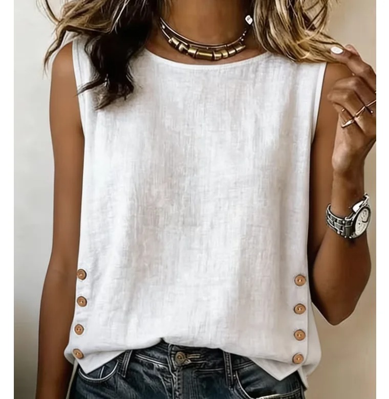 Eleganckie bluzki koszulowe da – Summer Linen Clothing For Women recenzja i cena