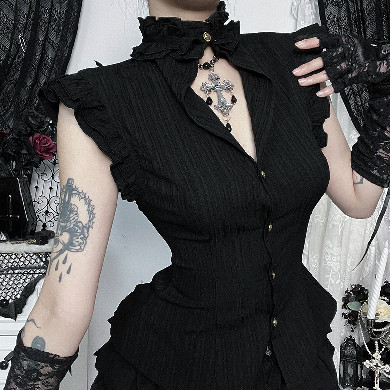 Gotyckie, mroczne bluzki koszu – Summer Goth Clothing recenzja i cena