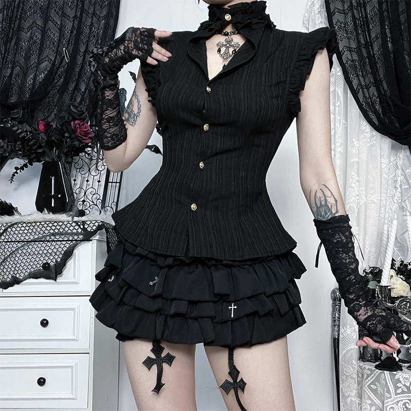Gotyckie, mroczne bluzki koszu – Summer Goth Clothing recenzja i cena