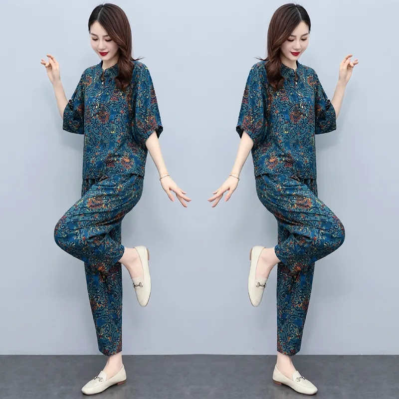 Letnie komplety dla mam w śred – Summer Linen Clothing For Women recenzja i cena