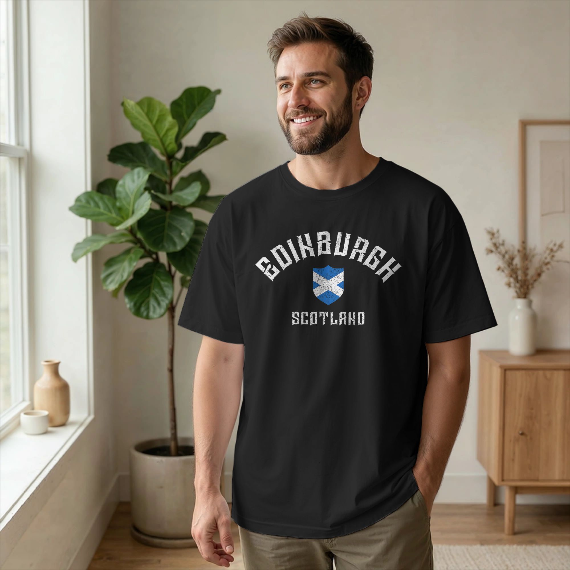 Koszulka Edinburgh Szkocja Wie – Summer Clothing Uk Men recenzja i cena