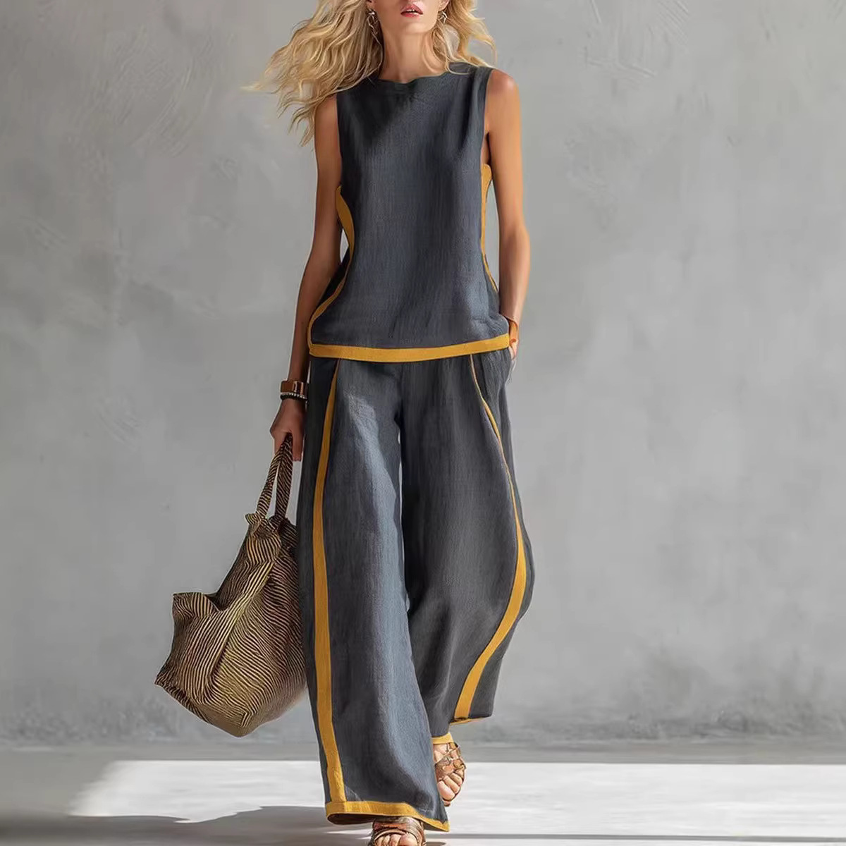 Damskie lniane komplety dwuczę – Summer Linen Clothing For Women recenzja i cena