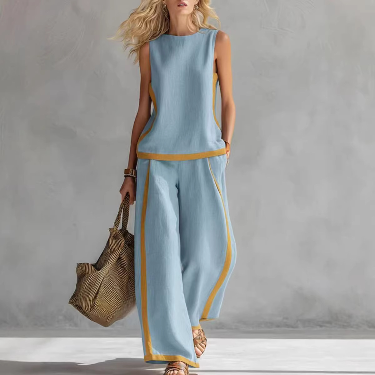 Damskie lniane komplety dwuczę – Summer Linen Clothing For Women recenzja i cena