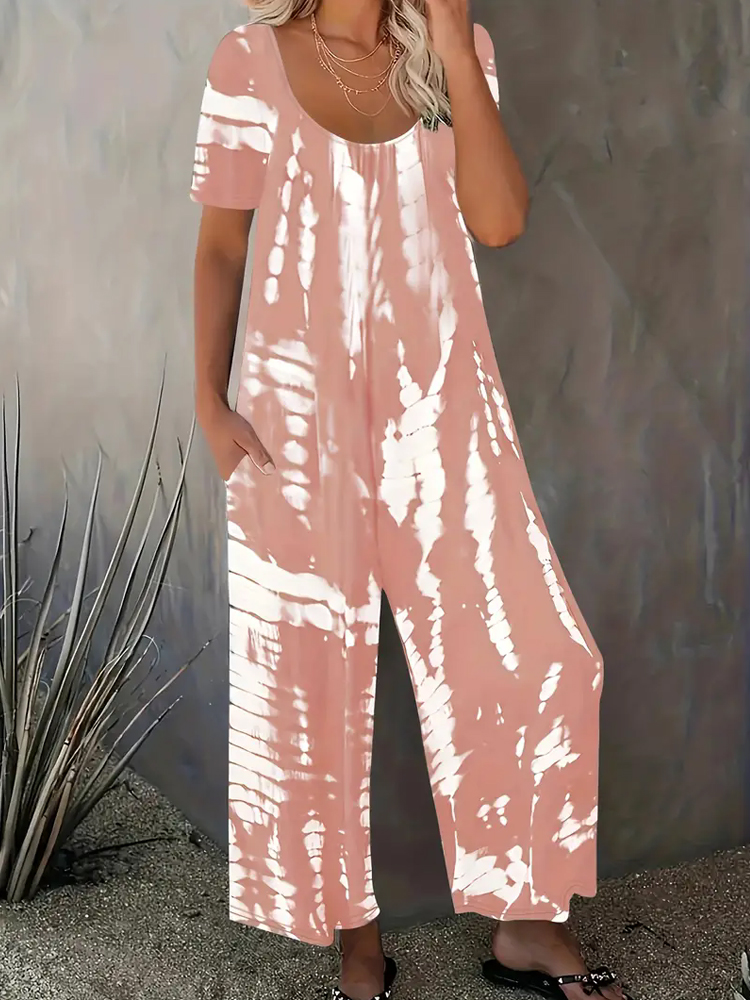Plus Size Stripe Printed Round – Summer Clothing Plus Size Women recenzja i cena