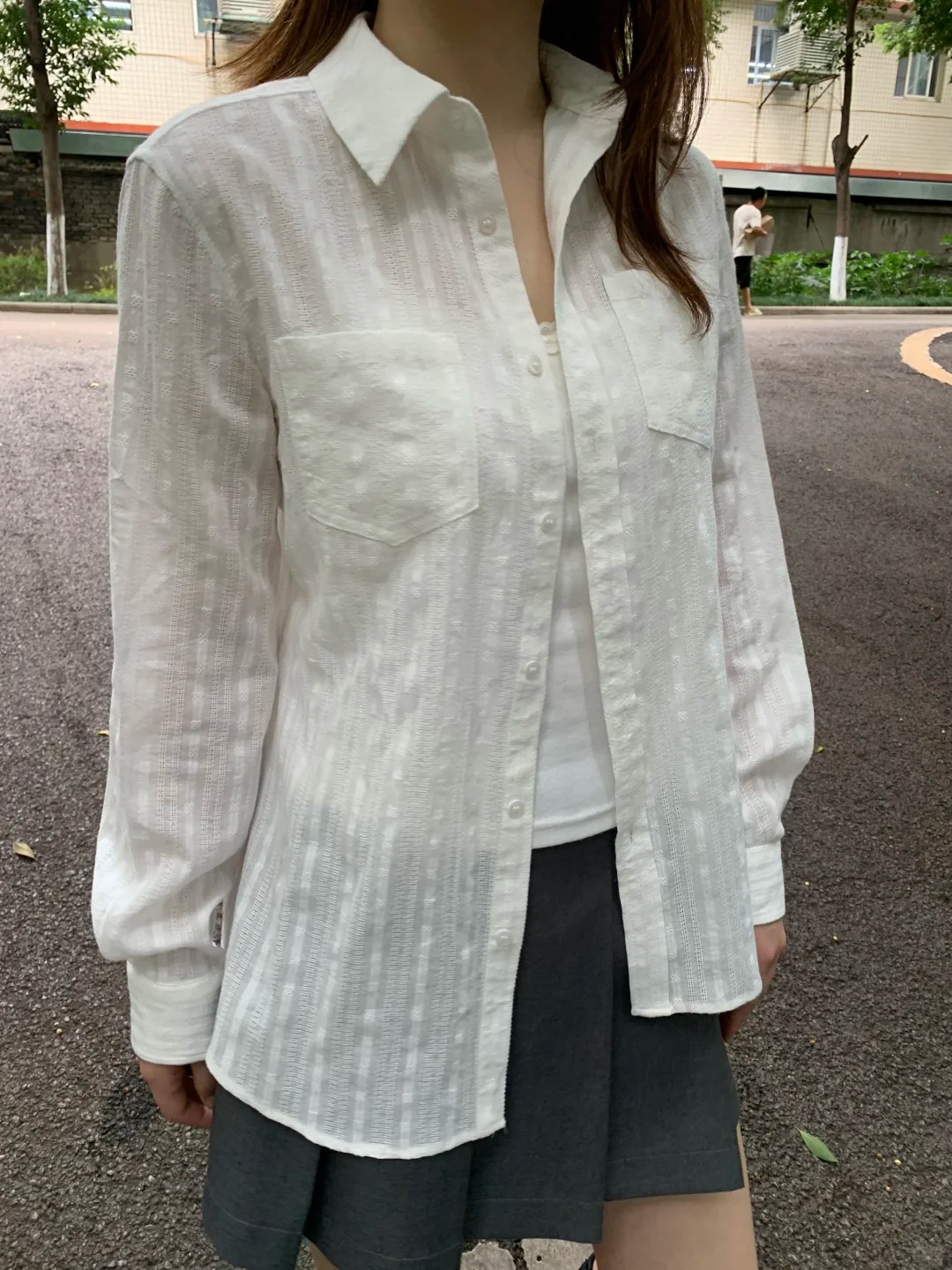 Lniana bawełniana bluzka z koł – Crop Blouse Linen recenzja i cena