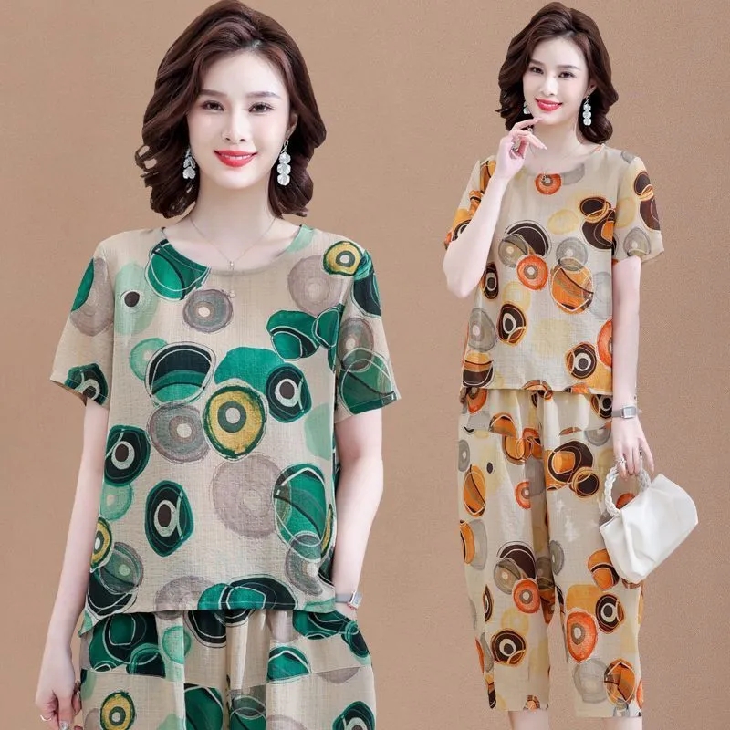 Nowy t-shirt z krótkim rękawem – Summer Linen Clothing For Women recenzja i cena