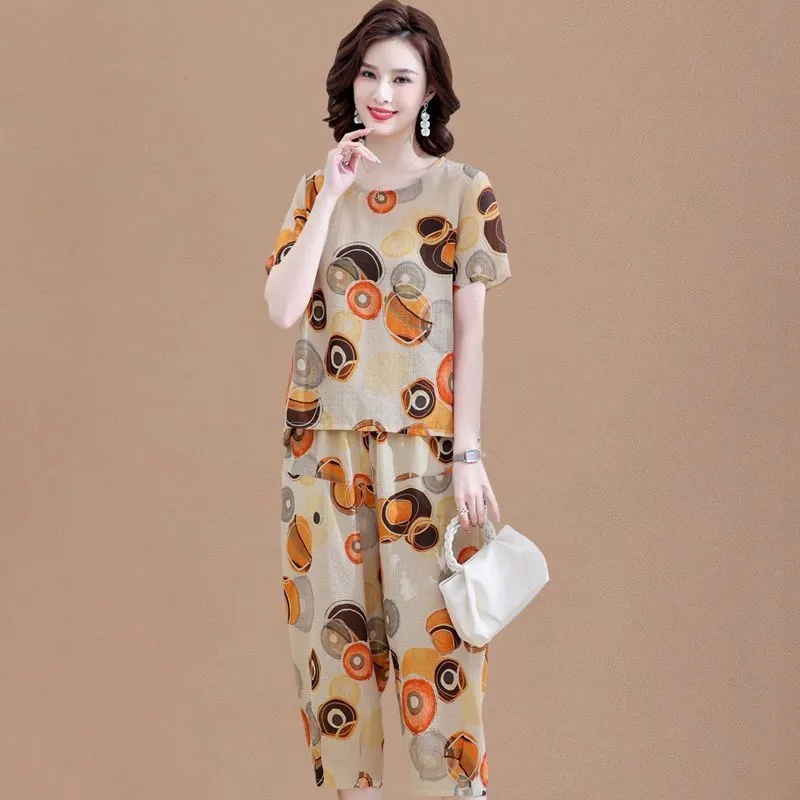 Nowy t-shirt z krótkim rękawem – Summer Linen Clothing For Women recenzja i cena