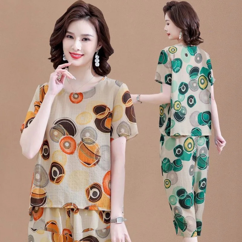 Nowy t-shirt z krótkim rękawem – Summer Linen Clothing For Women recenzja i cena