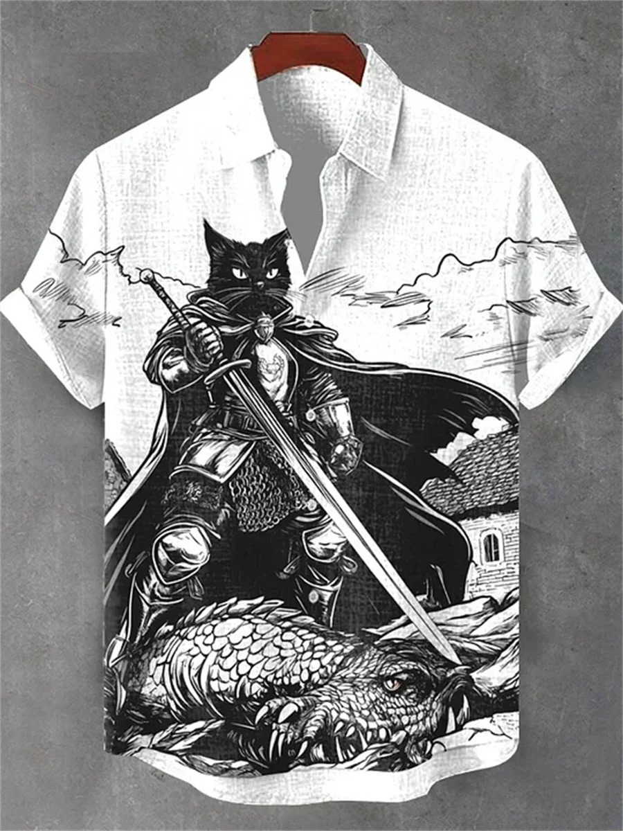 Męska koszula z krótkim rękawe – Summer Japanese Clothing recenzja i cena