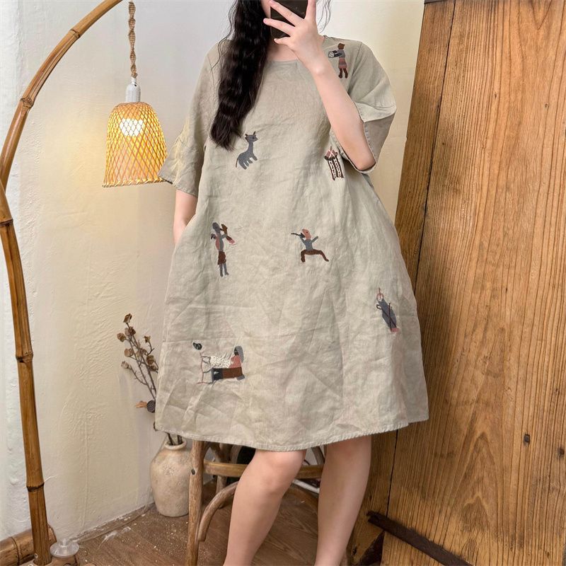 Sukienka letnia damska plus si – Summer Linen Clothing For Women recenzja i cena