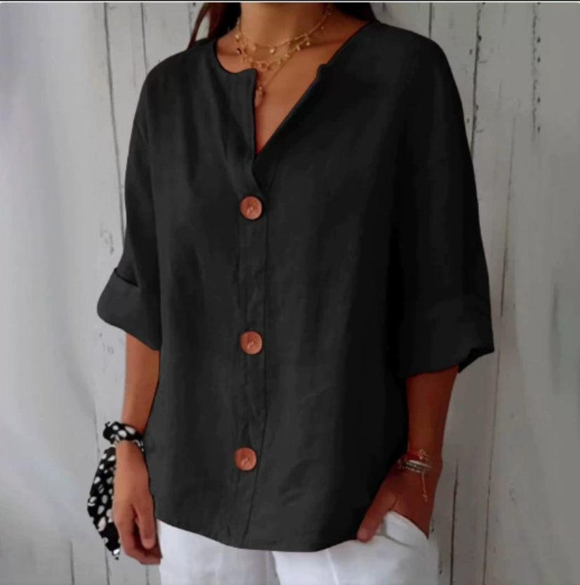 Luźne koszule i bluzki plus si – Summer Linen Clothing For Women recenzja i cena