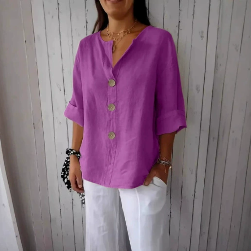 Luźne koszule i bluzki plus si – Summer Linen Clothing For Women recenzja i cena