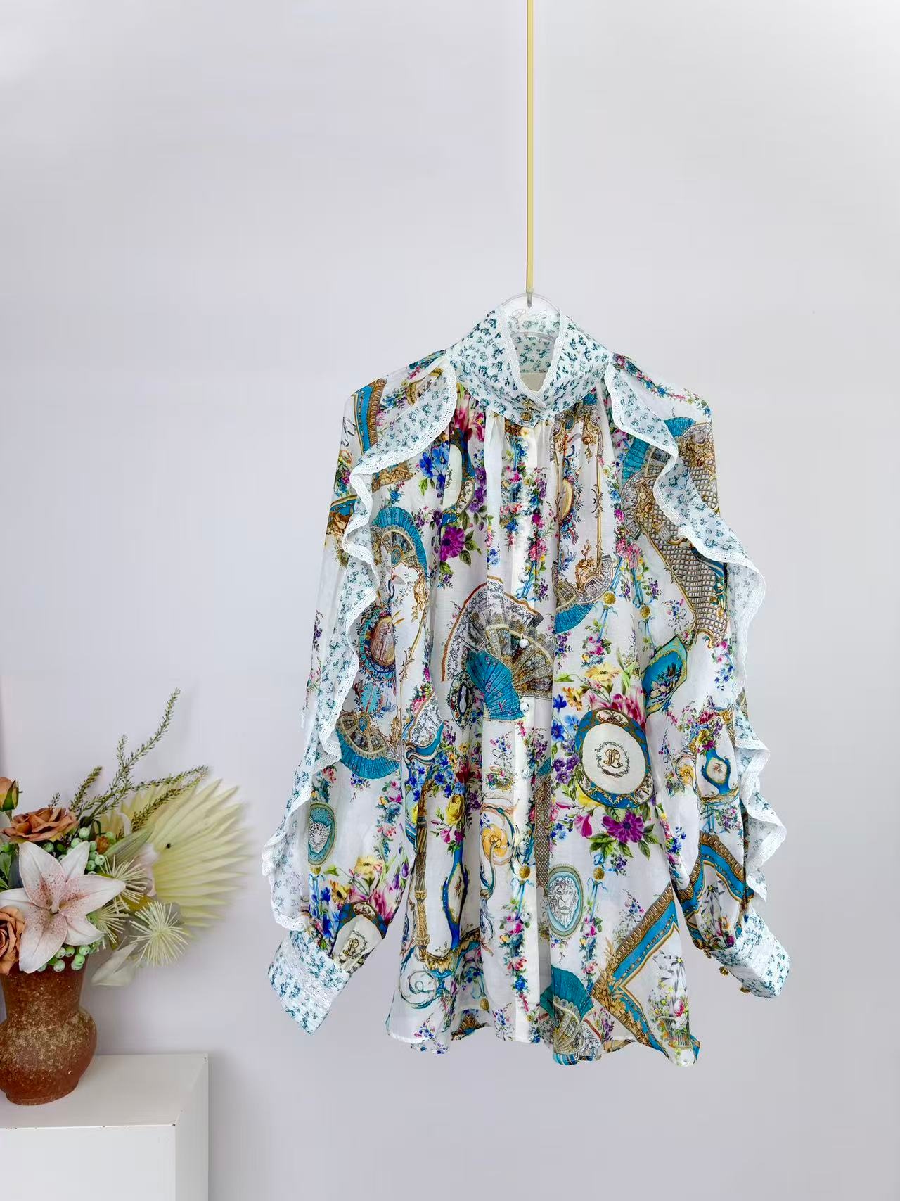 Damski zestaw z kwiatowym nadr – Summer Linen Clothing For Women recenzja i cena