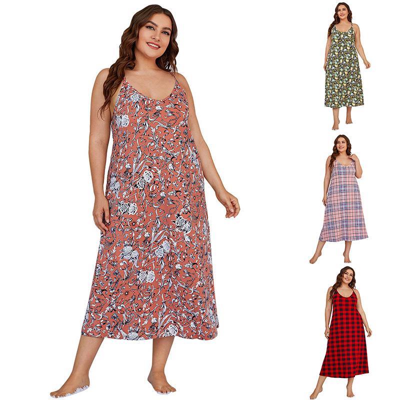 Sukienka do spania plus size d – Summer Clothing Plus Size Women recenzja i cena